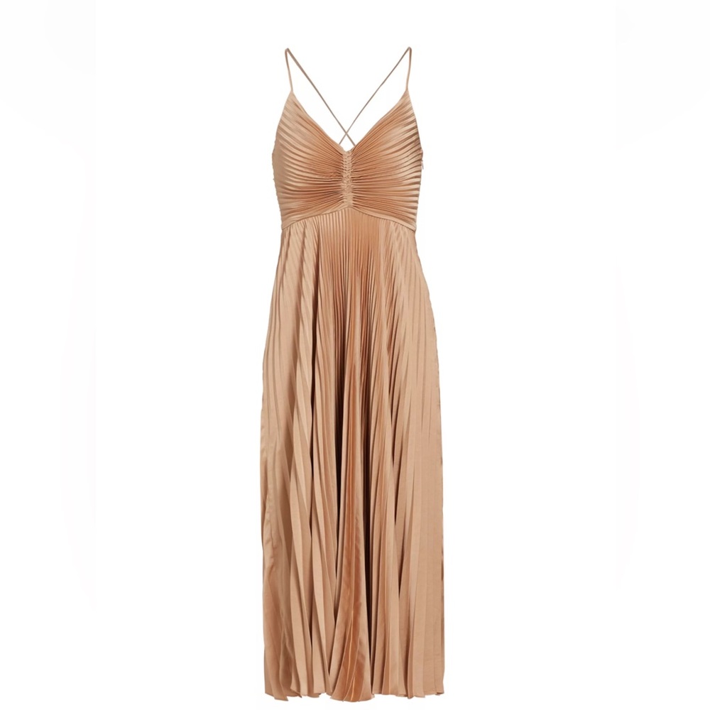 Alc Gemini Pleated Cut-Out Midi-Dress

Color Bella size 0